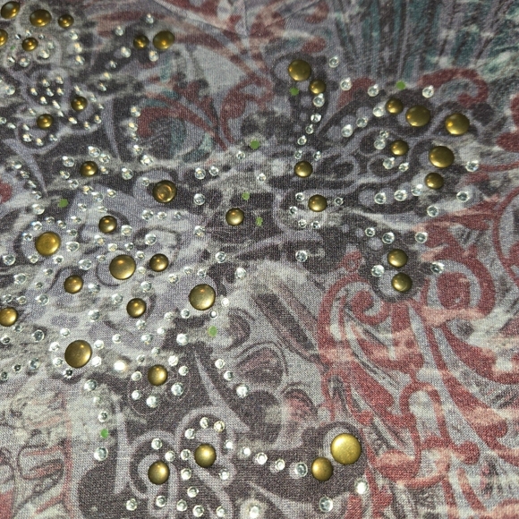 Vanity Red Graphic Embellished Short Sleeve Tee - Picture 3 of 4